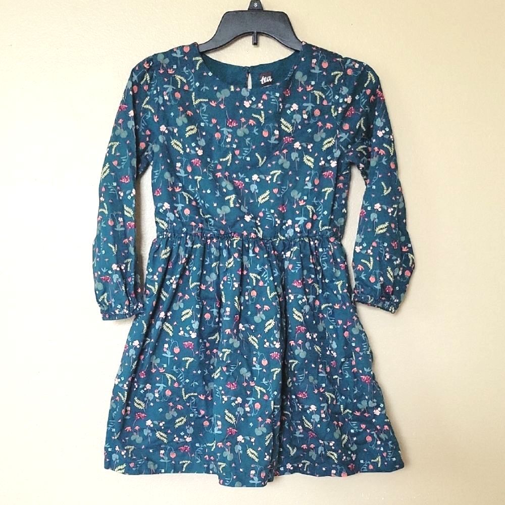 Tea Collection Girls Sweet Skirted Long Sleeve Dress Cottagecore Fairytale
